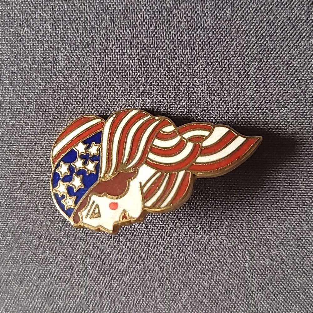 Vintage Patriotic Lapel Pin / Brooch